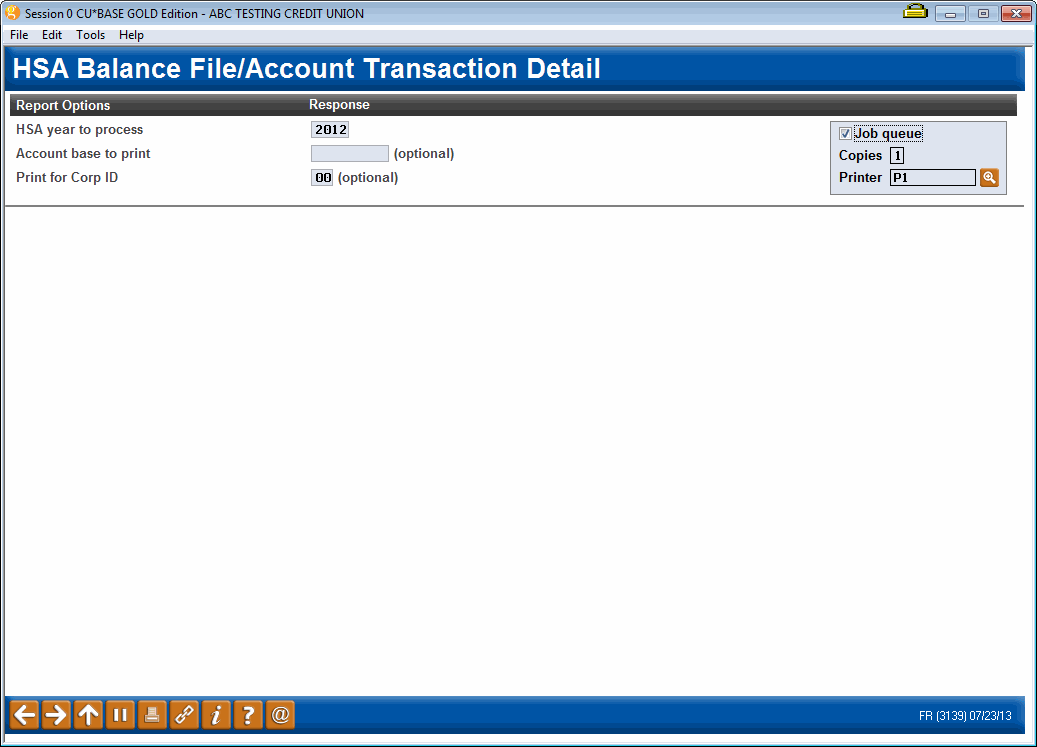 HSA Balance File Account Transaction Detail HSA Balance File Account Transaction Detail